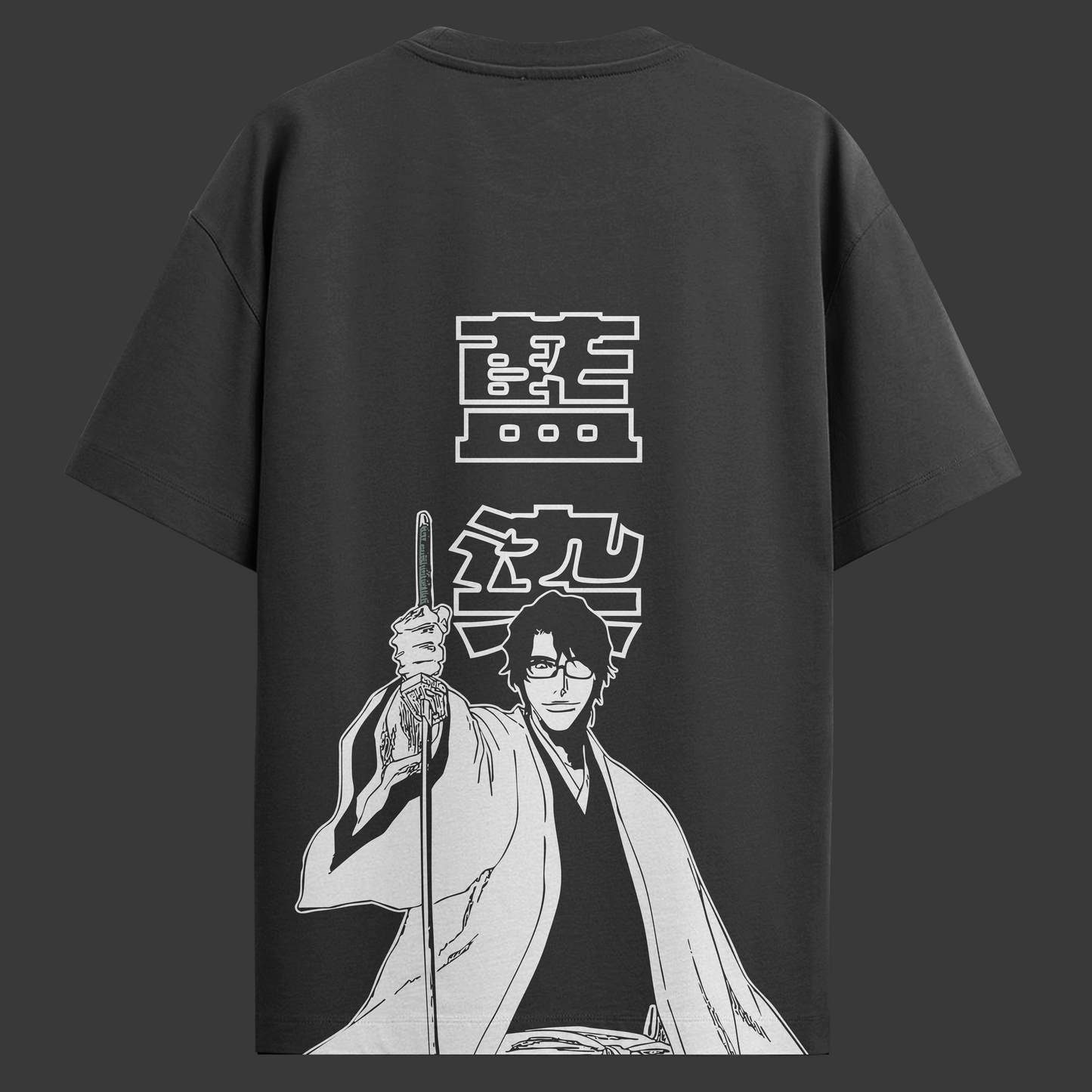 Camiseta Oversized Bleach - Sozuke Aizen - Preta