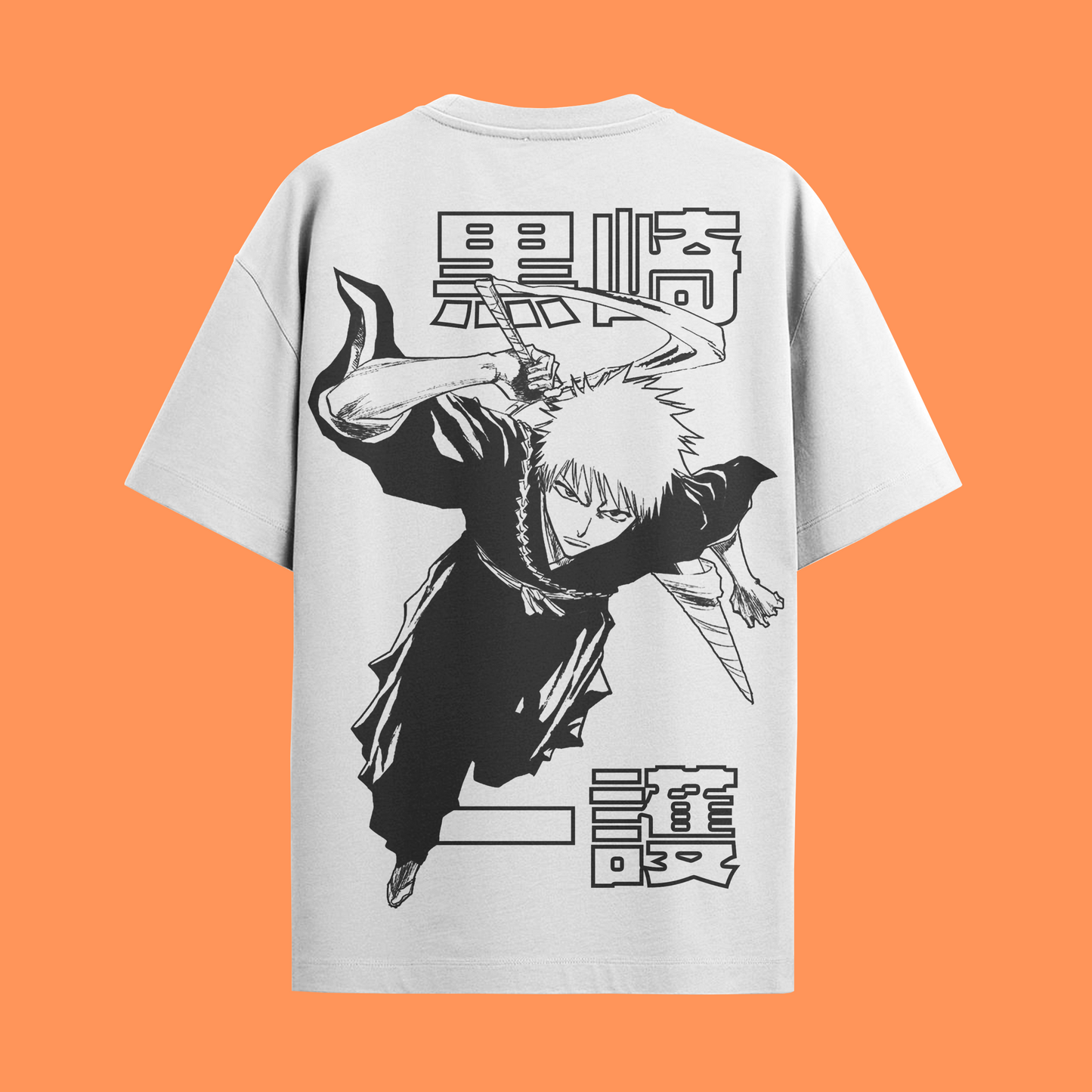 Camiseta Básica Bleach - Ichigo Kurosaki - Branca