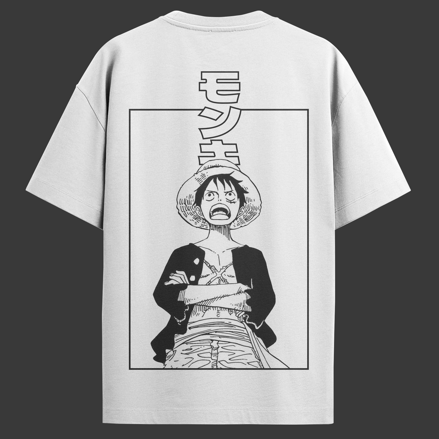 Camiseta Oversized One Piece - Monkey D. Luffy