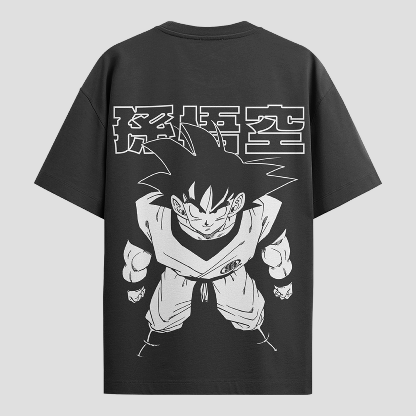 Camiseta Oversized Dragon Ball - Son Goku - Preta