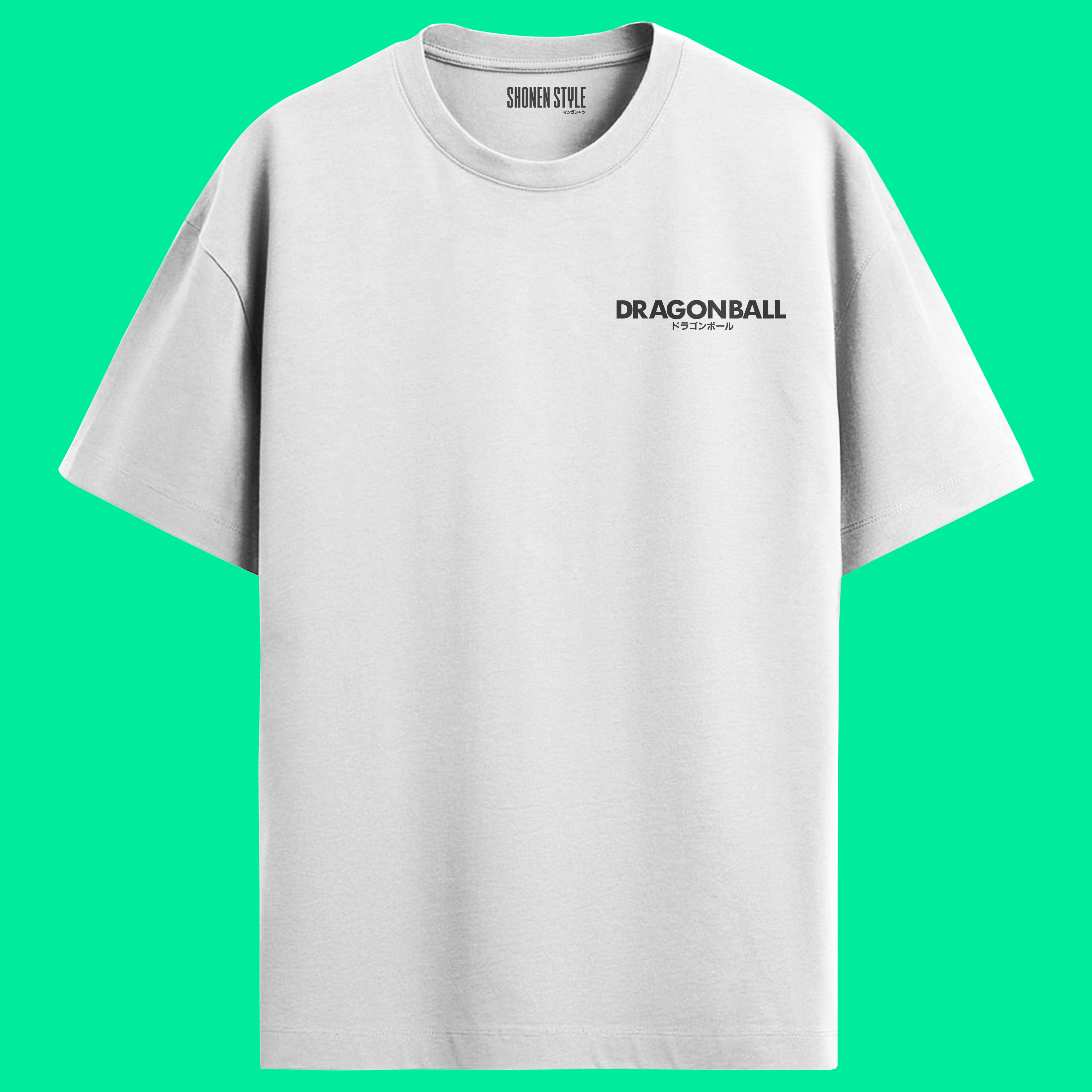 Camiseta Branca Dragon Ball Oversized - Piccolo