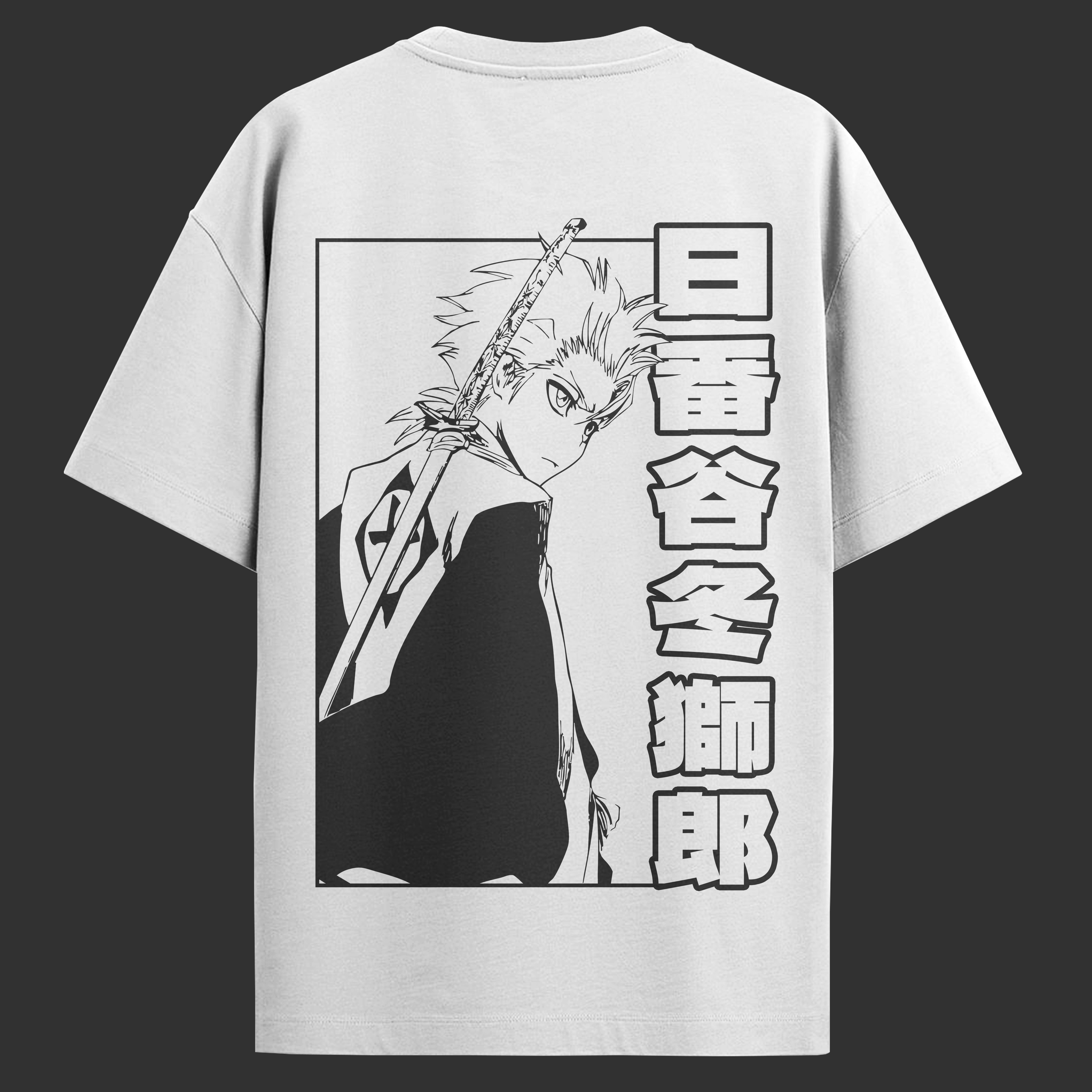 Camiseta Bleach Oversized – Toshiro Hitsugaya