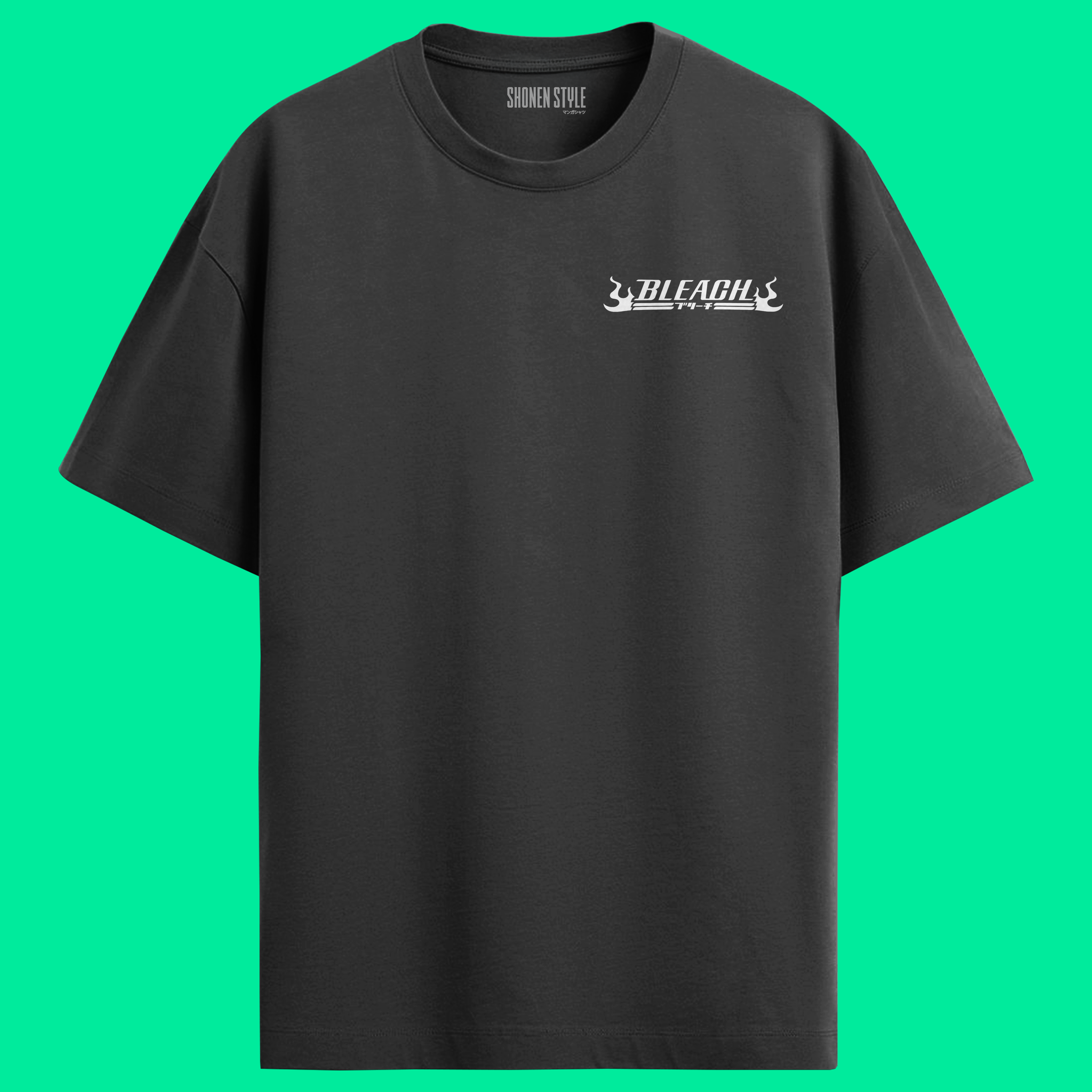 Camiseta Preta Bleach Oversized - Kisuke Urahara