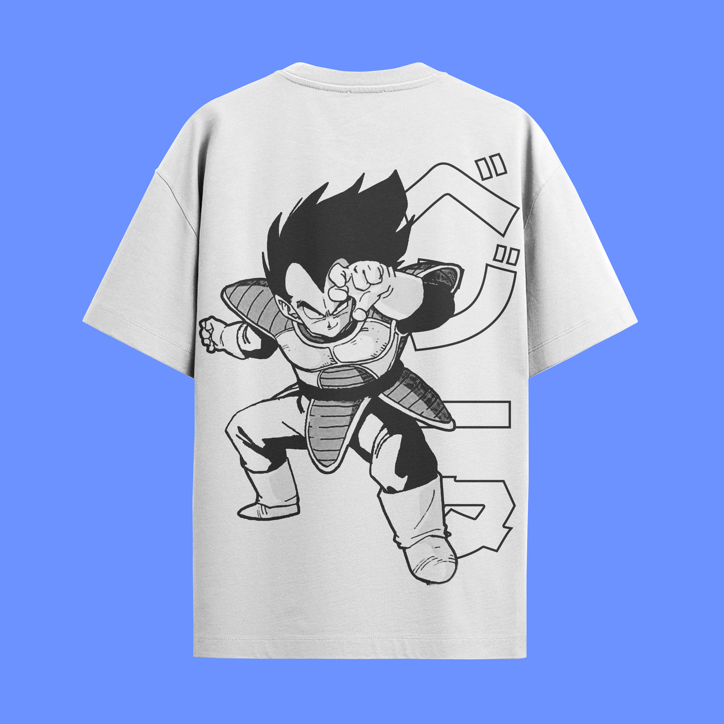 Camiseta Básica Dragon Ball - Vegeta - Branca