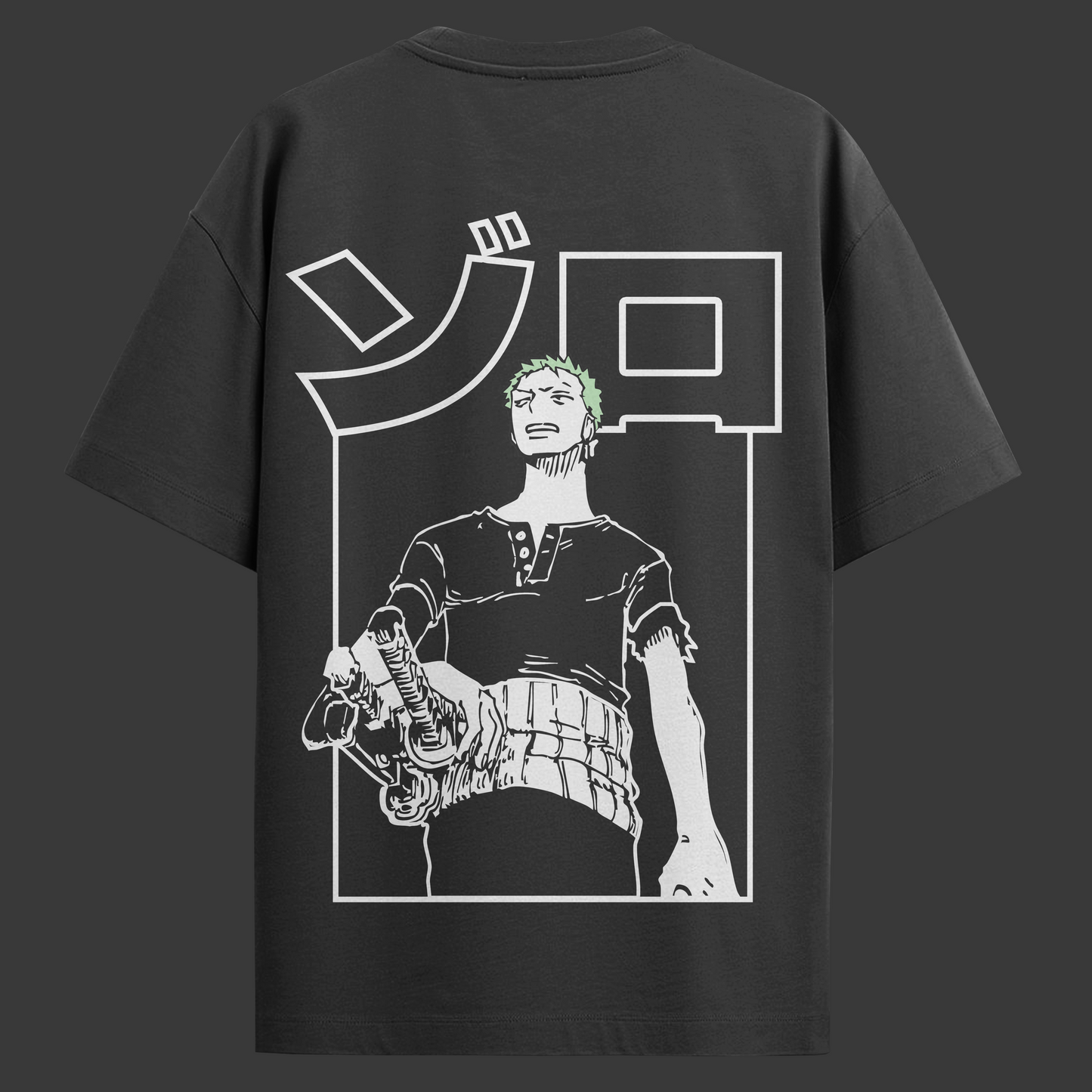 Camiseta Oversized One Piece - Roronoa Zoro