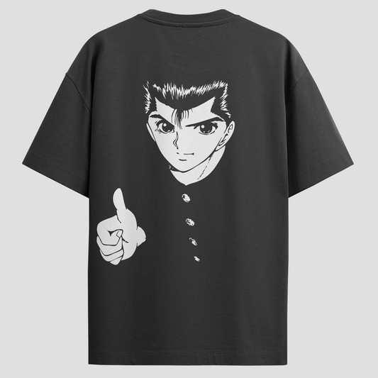 Camisa Noir Básica Yu Yu Hakusho- Yusuke Urameshi