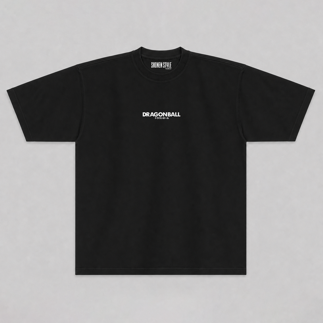 Camiseta Oversized Dragon Ball preta — frente