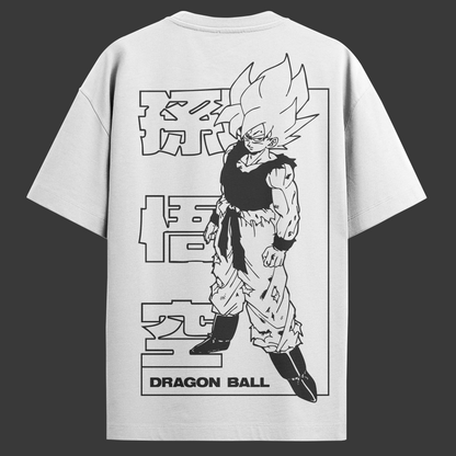 Camiseta Oversized Dragon Ball Z - Goku Super Sayajin