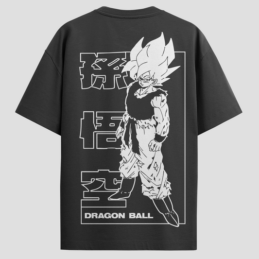 Camiseta Oversized Dragon Ball Z - Goku Super Sayajin