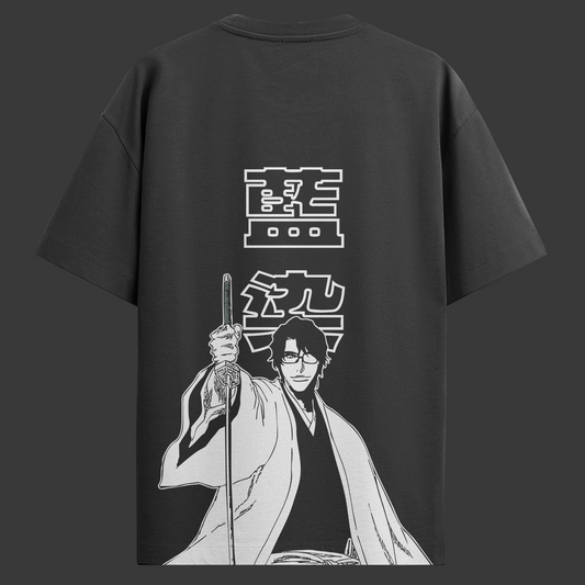Camiseta Oversized Bleach - Sozuke Aizen - Preta