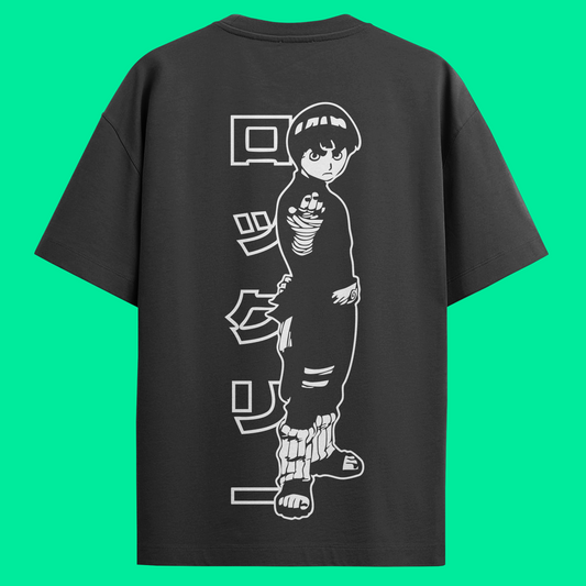 Camiseta Básica Naruto - Rock Lee - Preta