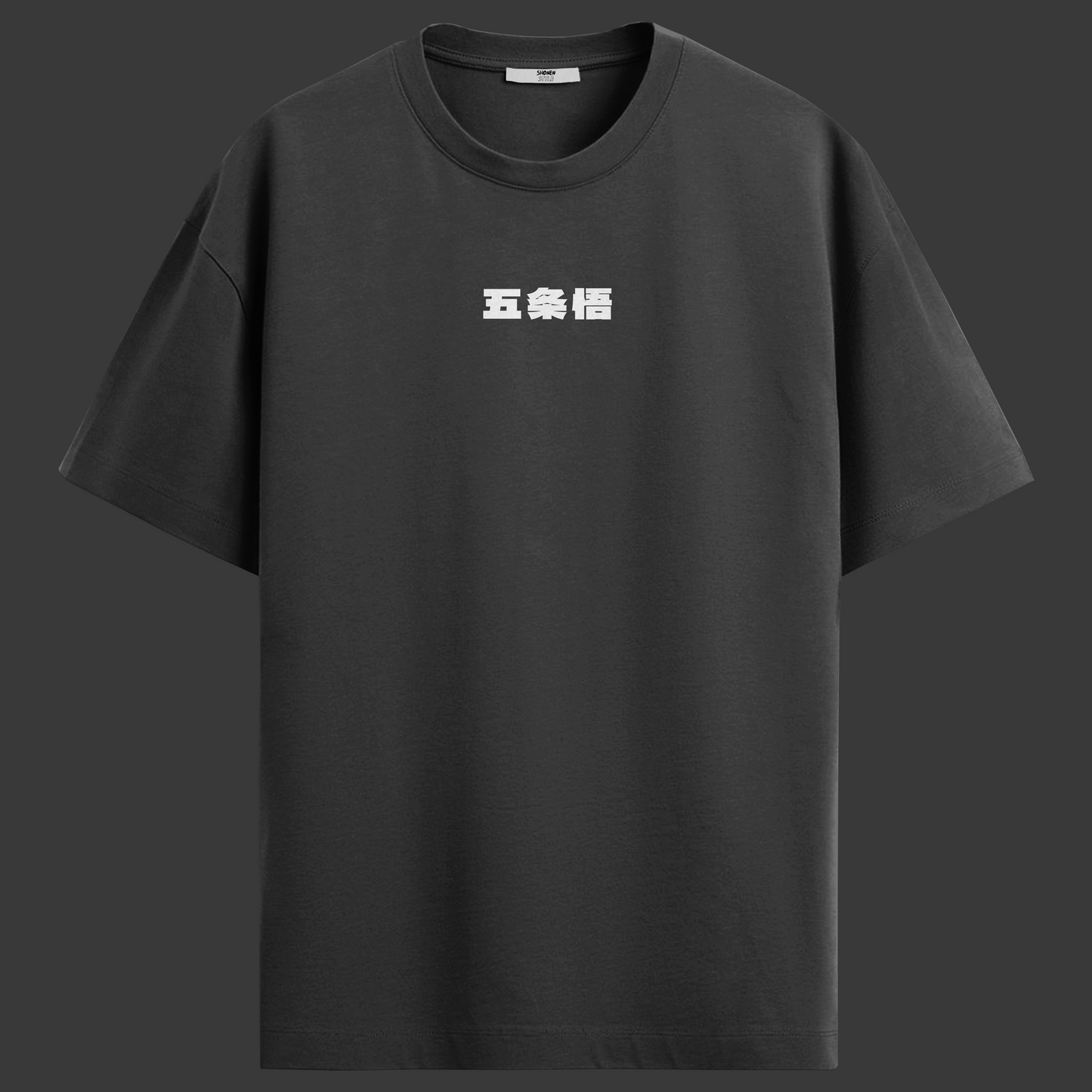 Camisa Noir Oversized Jujutsu Kaisen- Satoru Gojo