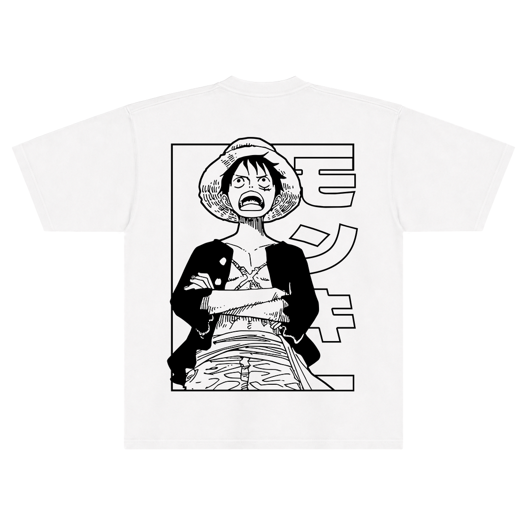 Camiseta Oversized One Piece - Monkey D. Luffy