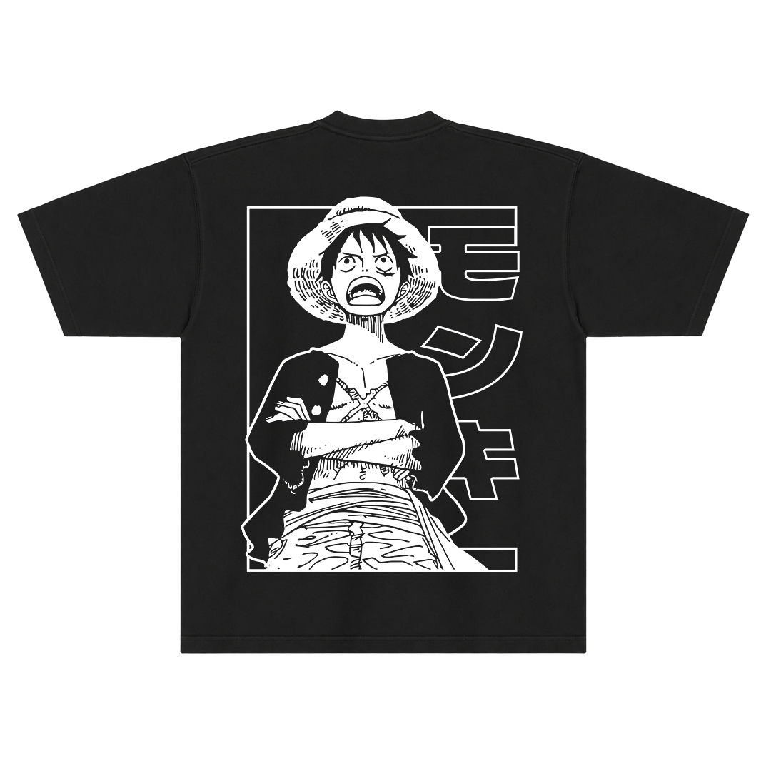 Camiseta Oversized One Piece - Monkey D. Luffy