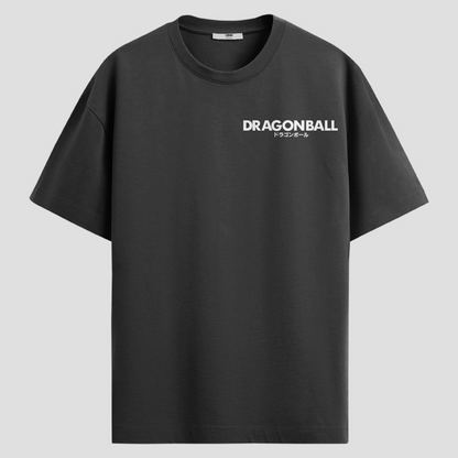 Camiseta Oversized Dragon Ball - Son Goku - Preta