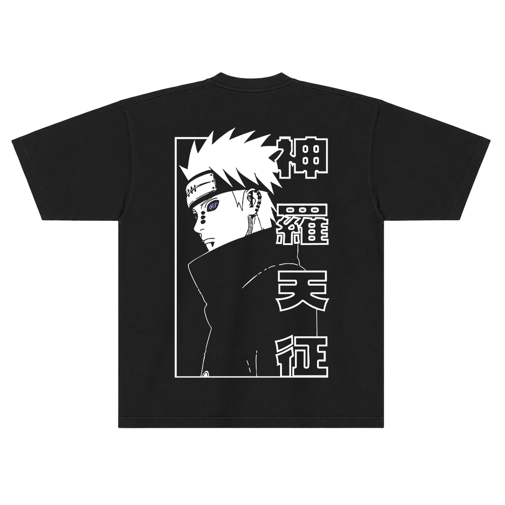Camiseta Oversized Naruto - Pain - Preta