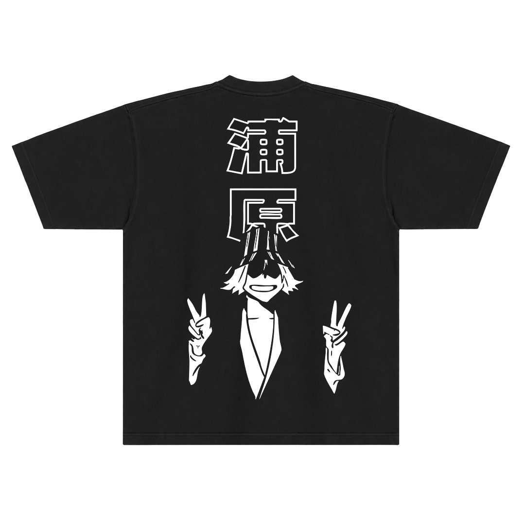 Camiseta Oversized Bleach - Kisuke Urahara - Preta
