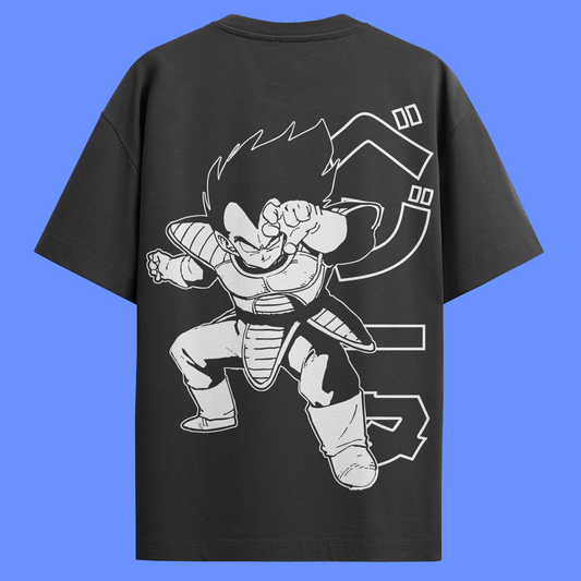 Camiseta Básica Dragon Ball - Vegeta - Preta